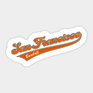 San Francisco Baseball Sticker